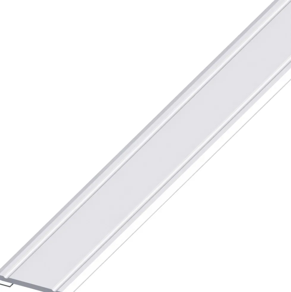 Übergangsprofil Aluminium eloxiert 1000 x 30 x 2 mm silberfarben selbstklebend