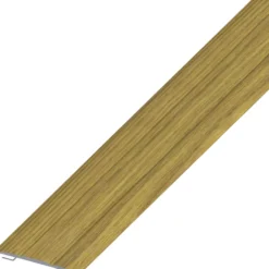 Übergangsprofil Aluminium pulverbeschichtet 1000 x 37 x 2,5 mm Holzoptik Eiche selbstklebend