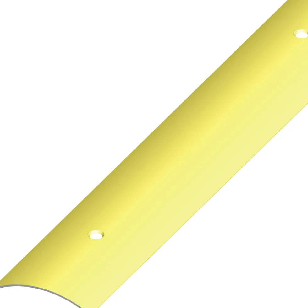 Übergangsprofil Messing gewölbt 1000 x 38 x 6 mm gelocht
