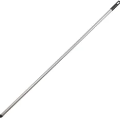 Besenstiel double shine 120 cm aus Metall mit Gewinde und Öse