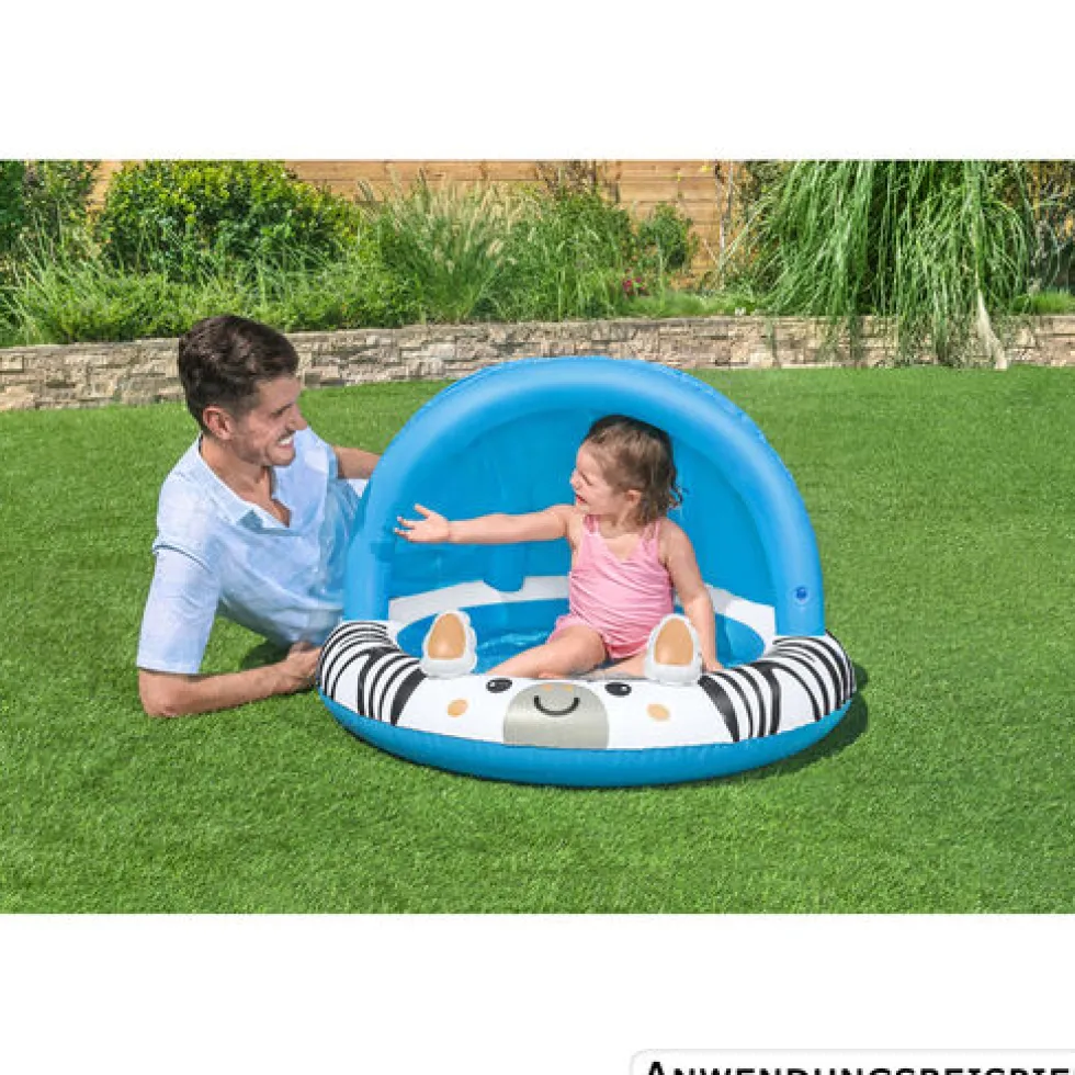 Bestway® Planschbecken "Safari Sun" mit Sonnenschutzdach Ø 97 x 66 cm