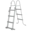 Bestway® Poolleiter in Grau 107 cm 3-stufig mit hochklappbarem Einstieg