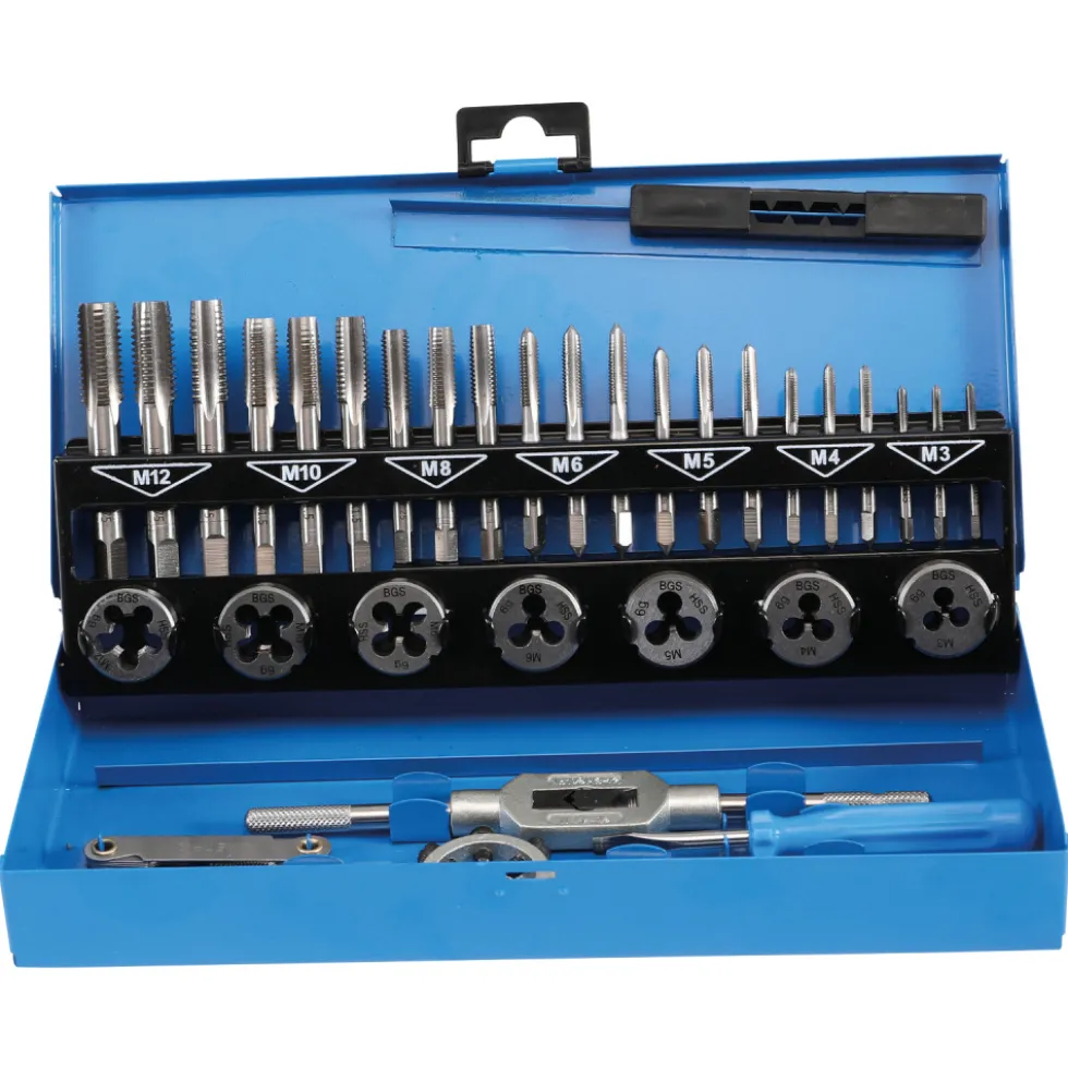 BGS® Gewindeschneider-Set, 32-teilig, HSS G Stahl