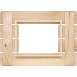 Bierkasten-Holztisch mit Deckel