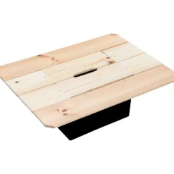 Bierkasten-Holztisch mit Deckel