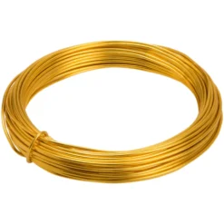 Bindedraht 12 m gold, aus Aluminium