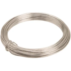 Bindedraht 12 m silber, aus Aluminium