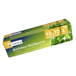 Biofolien Müllbeutel verrottbar 10 Liter 20µ 10 Stück