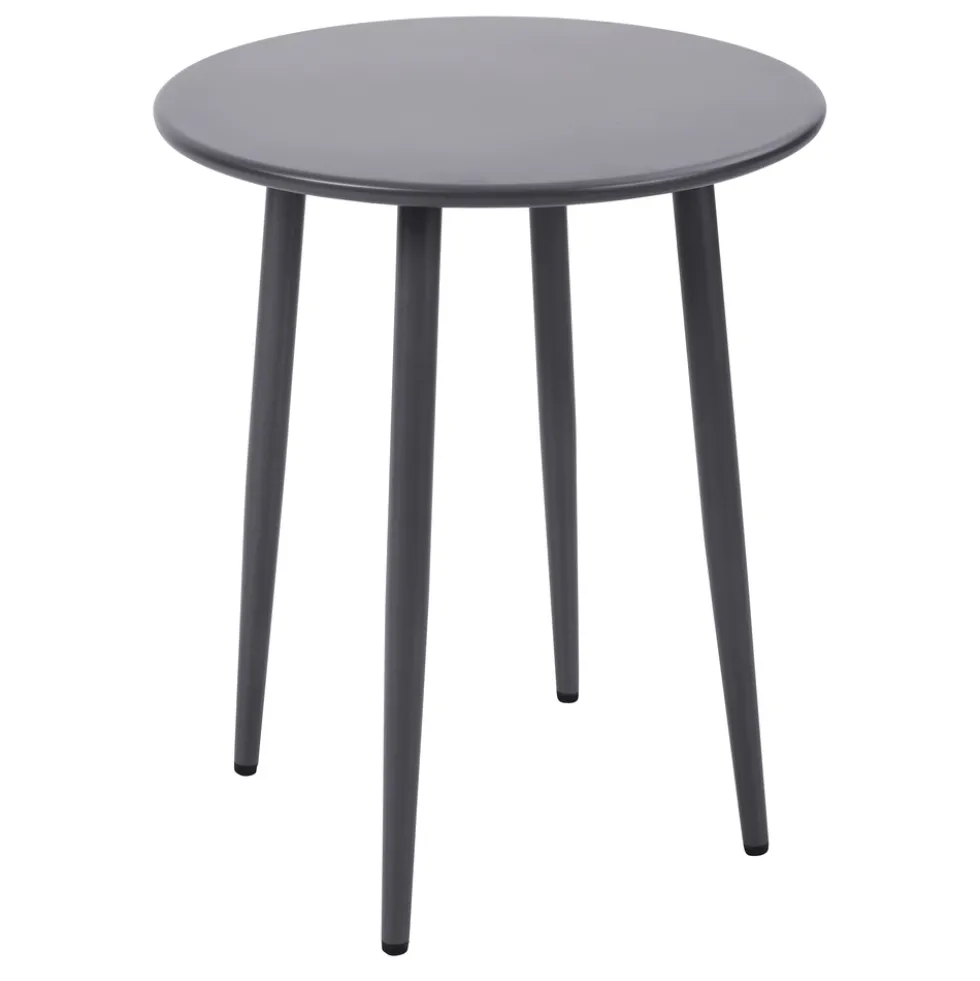 Bistrotisch rund Ø 60 cm Stahl hellgrau