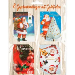 10 Bodenbeutel "Weihnachts-Motiv" 23,5 x 14,5 x 5 cm, sortiert