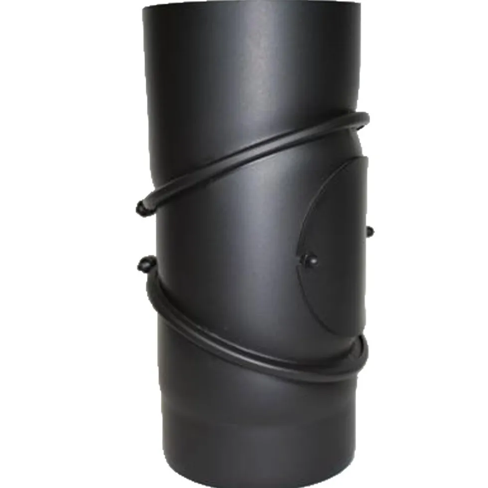 Bogen für Ofenrohr verstellbar 90° Ø 150 mm mit Putztür