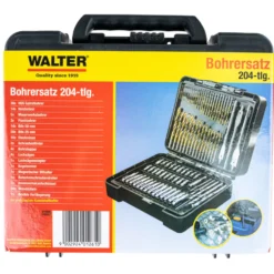 Bohrersatz 204-teilig mit Kunststoffkoffer