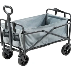 Bollerwagen faltbar grau
