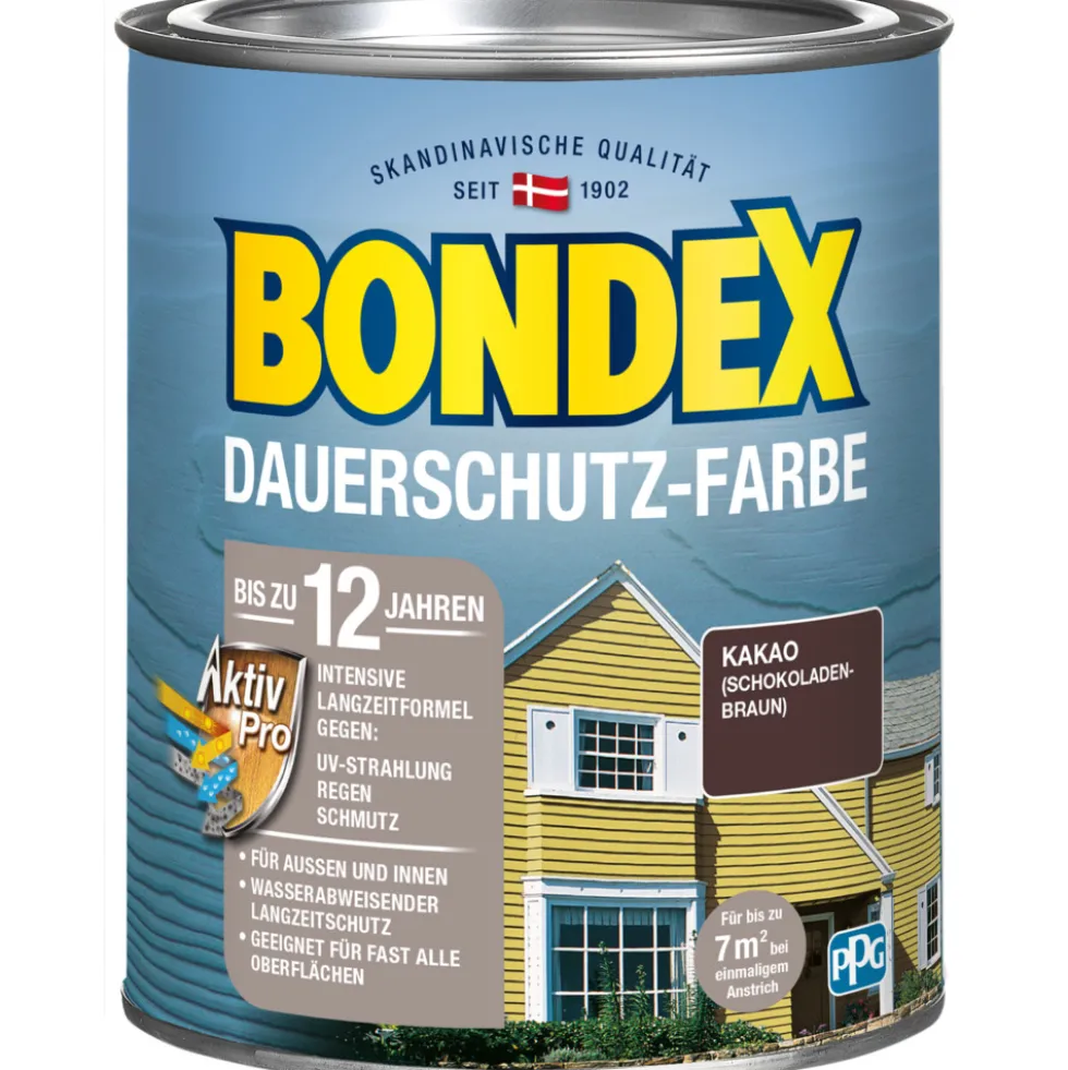 BONDEX Dauerschutz-Farbe Kakao 750 ml