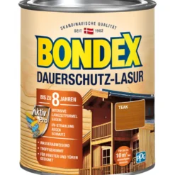 BONDEX Dauerschutz Lasur Teak 750 ml