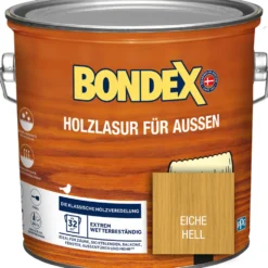 BONDEX Holzlasur für Aussen Eiche hell 2,5 Liter