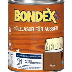 BONDEX Holzlasur für Aussen Teak 750 ml