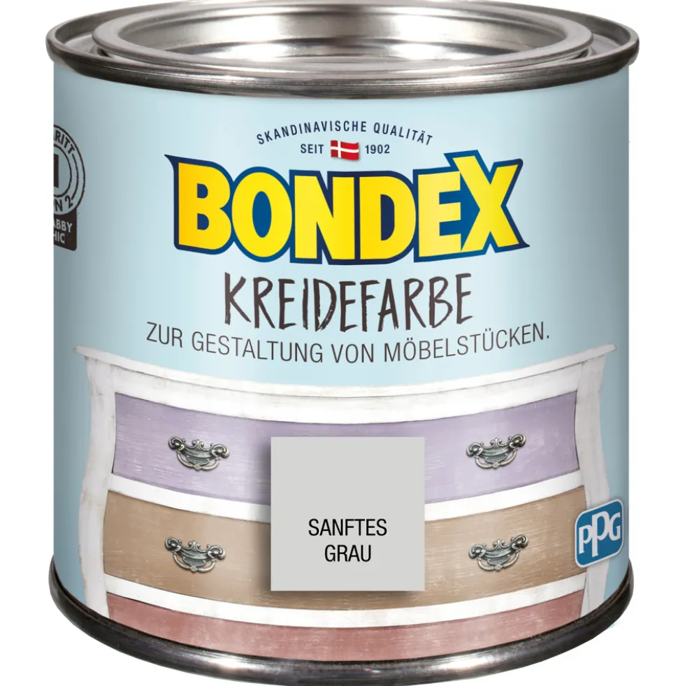 BONDEX Kreidefarbe Sanftes Grau 500ml