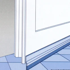 Bürstenleiste selbstklebend aus PVC braun
