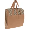 Camping-Bodenmatte 90 x 180 cm mit Tragegriff aus Kunststoff in Beige