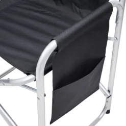 Camping-Faltstuhl mit Klapptisch und Tasche