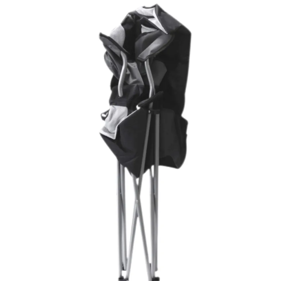 Campingstuhl "Jumbo" 60 x 88 x 110 cm grau-schwarz