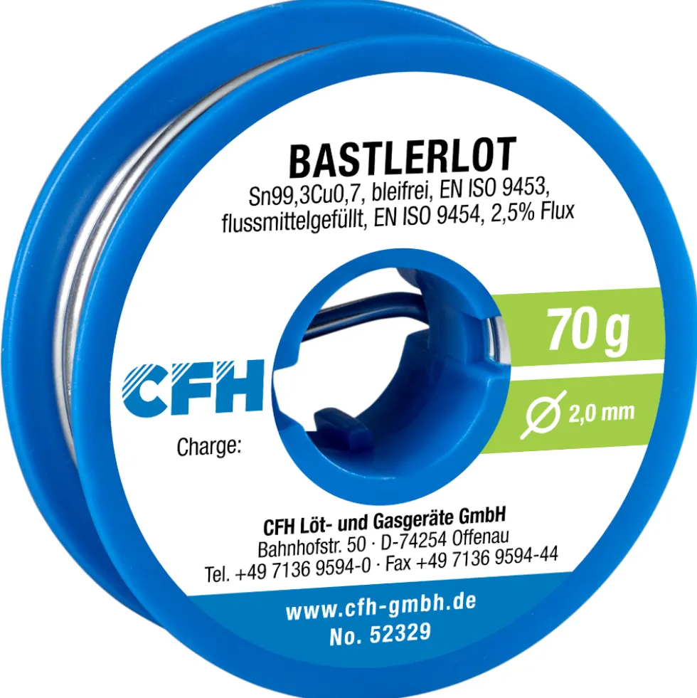 CFH Bastlerlot BL 329 70 g, flussmittelgefüllt für allgemeine Lötarbeiten