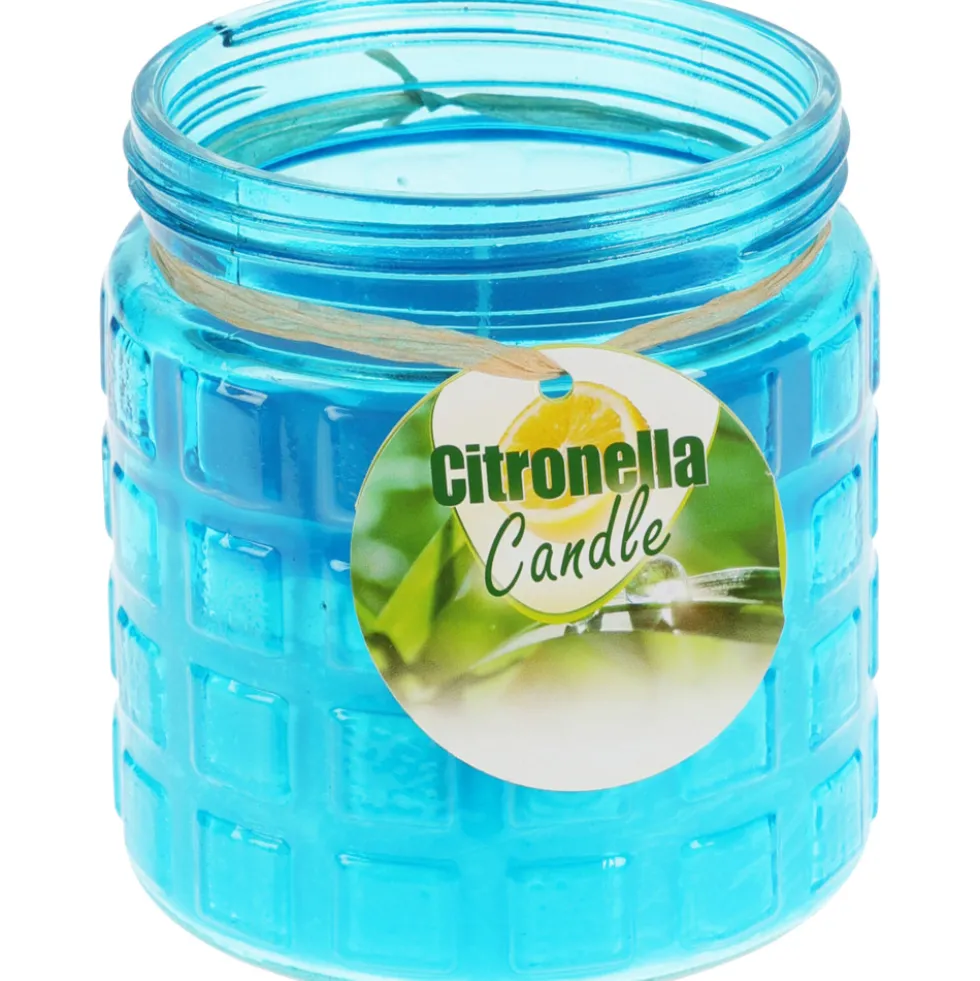 Citronella Kerze im Dekoglas - Farbauswahl