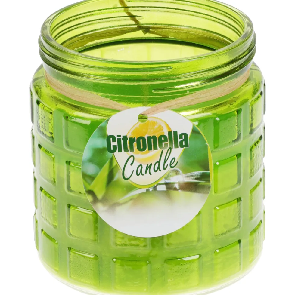 Citronella Kerze im Dekoglas - Farbauswahl