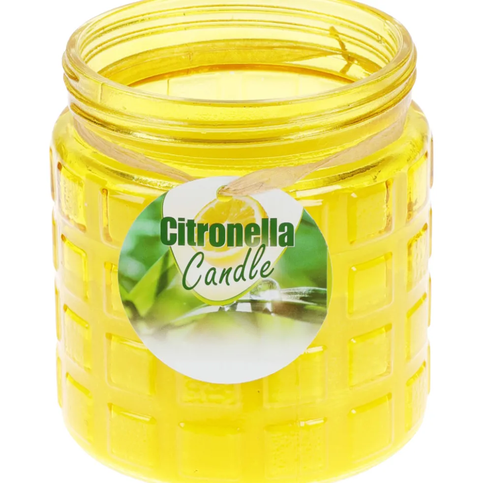 Citronella Kerze im Dekoglas - Farbauswahl