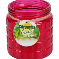 Citronella Kerze im Dekoglas - Farbauswahl