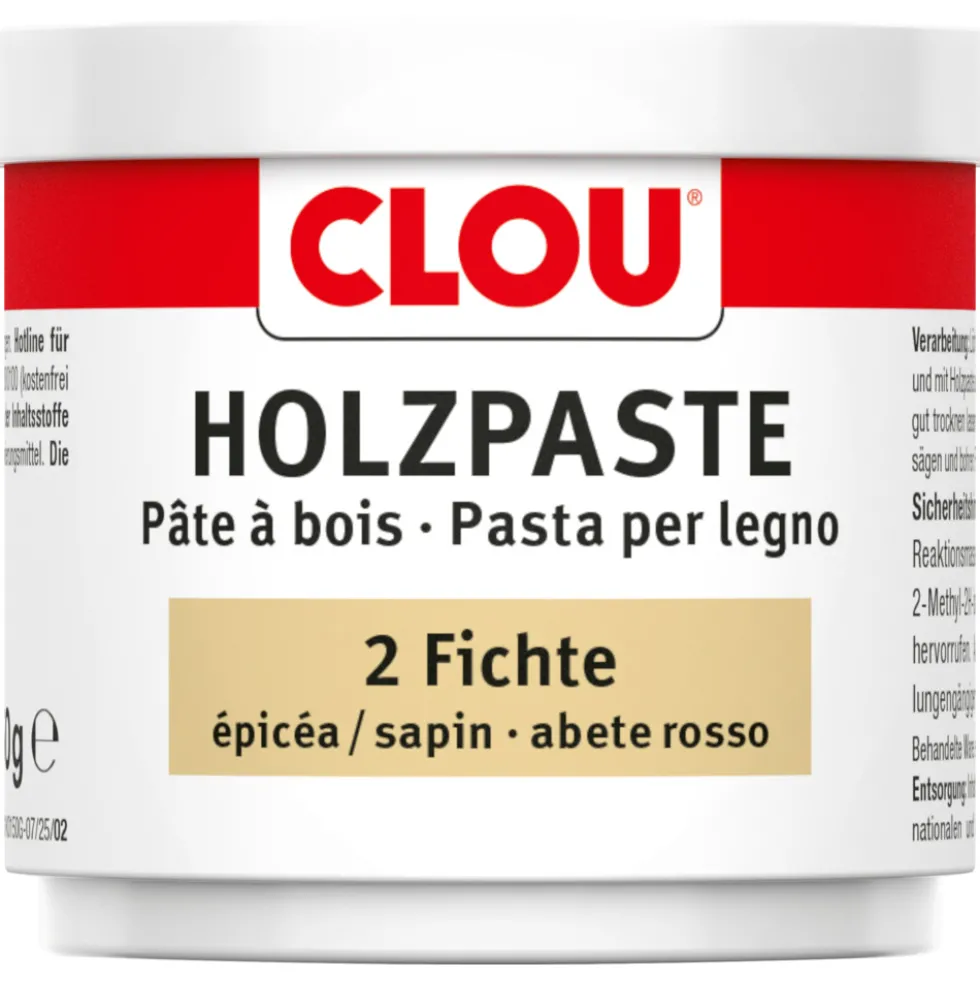 Clou® Holzpaste-Dose Holzreparaturmasse Nr.2 fichte