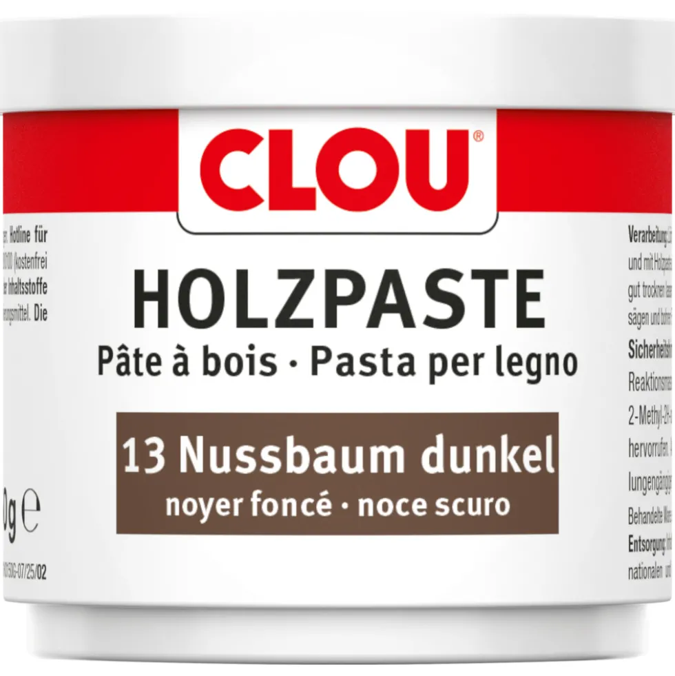 Clou® Holzpaste-Dose Holzreparaturmasse Nr.13 nussbaum dunkel