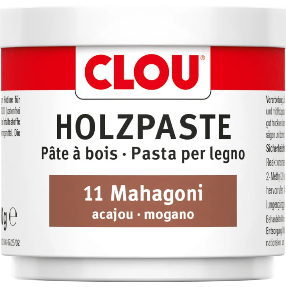 Clou® Holzpaste-Dose Holzreparaturmasse Nr.11 mahagoni