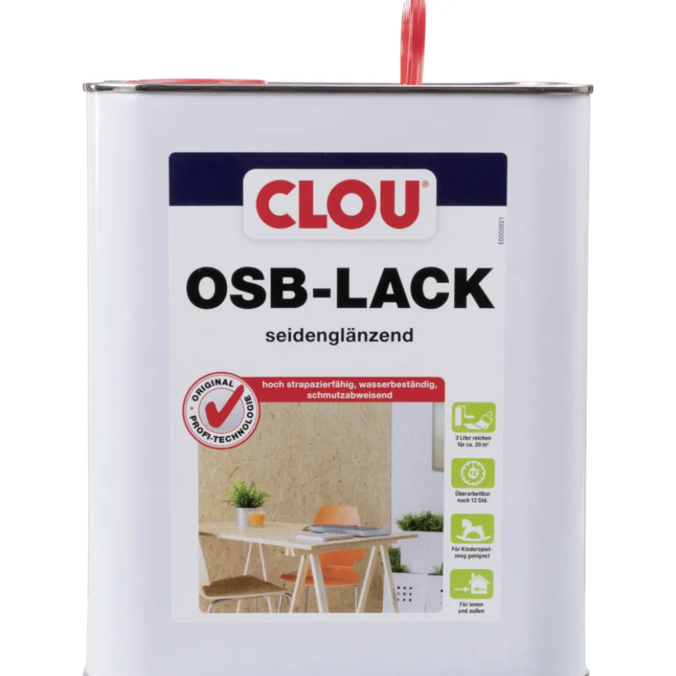 Clou OSB-Lack 3 Liter seidenglänzend