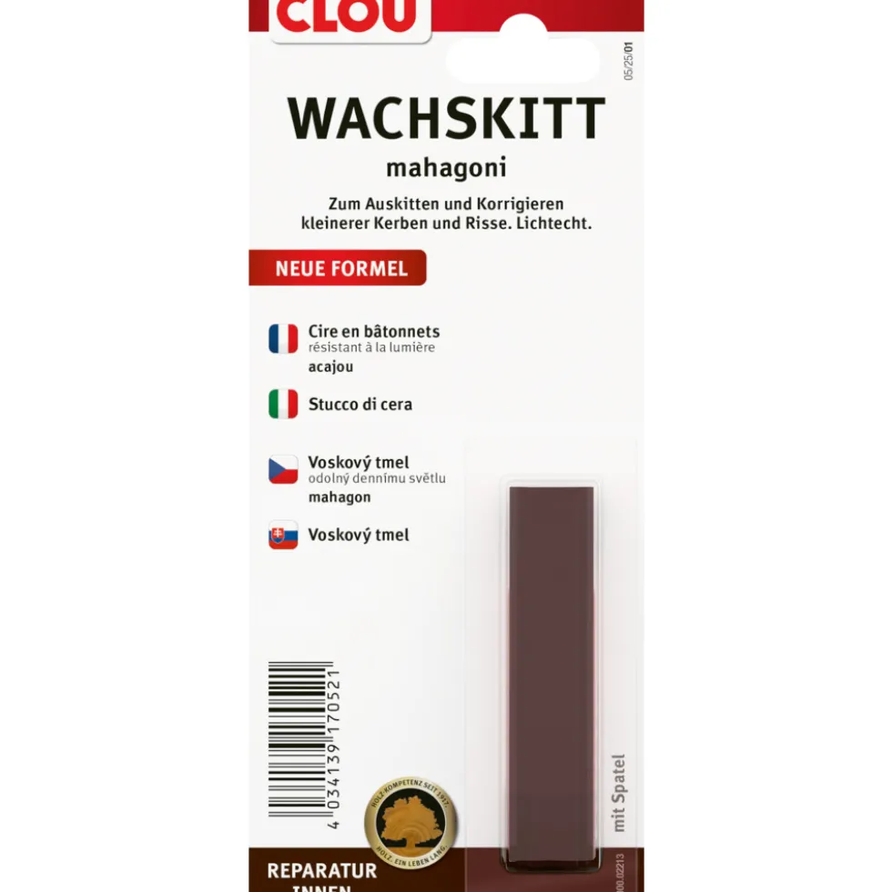 Clou® Wachskitt Nr. 2213 Mahagoni, 1 Stück