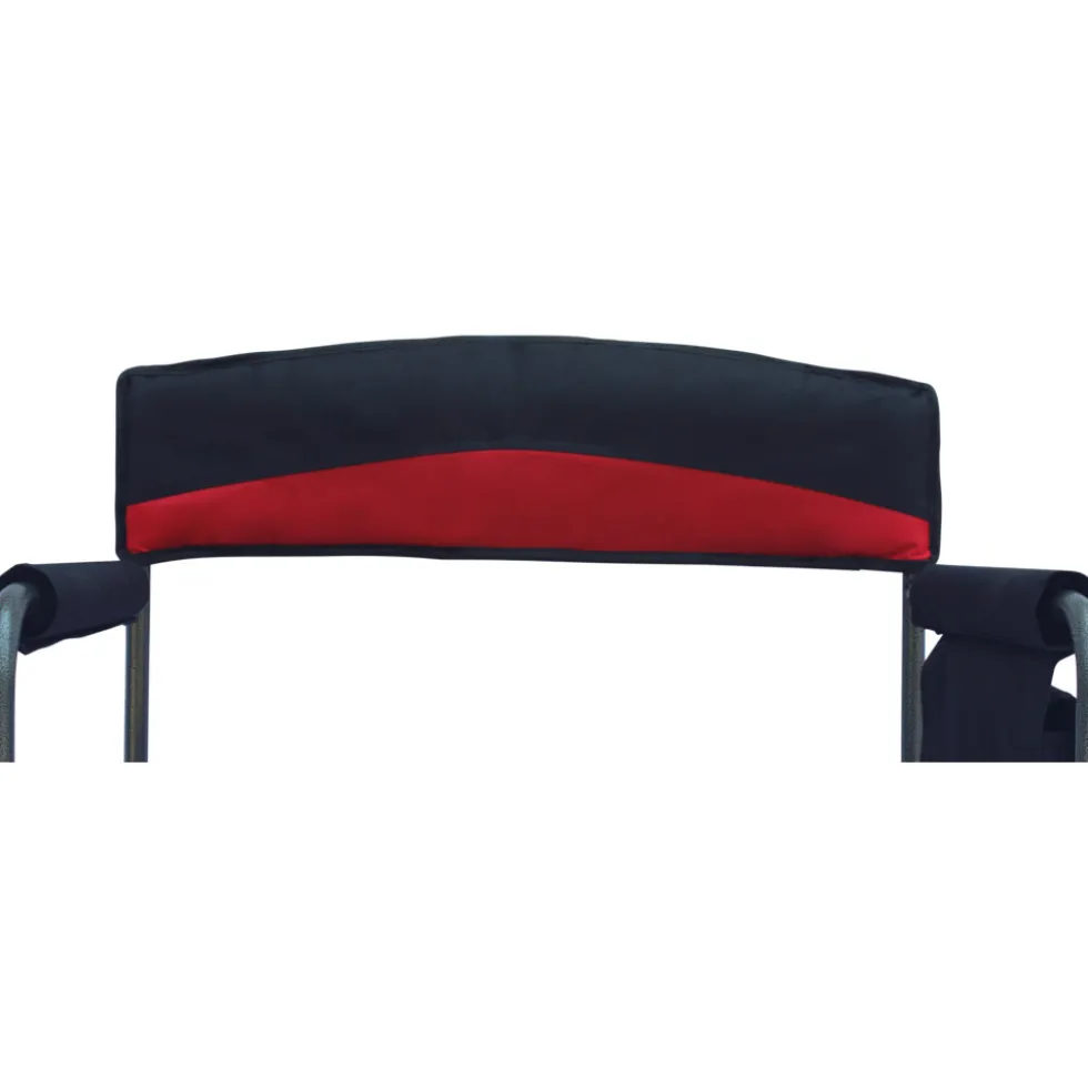 Comfort Campingsessel XXL 50 x 63 x 83 cm Schwarz-Rot