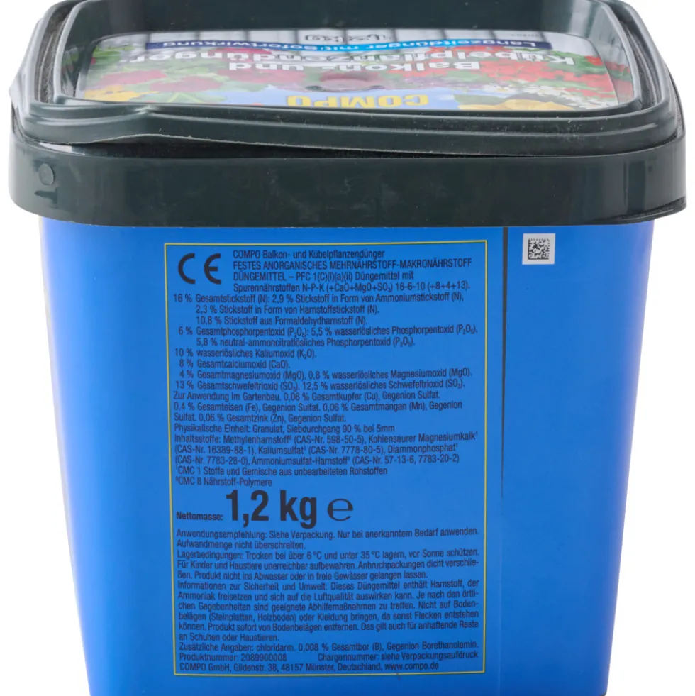 COMPO Balkon- und Kübelpflanzendünger 1,2 kg