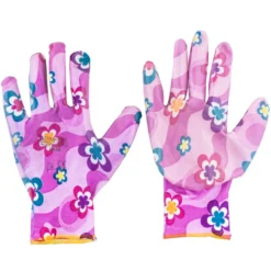 Damen Gartenhandschuhe Größe 7 in verschiedenen Blumenmotiven