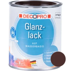 DECOPRO Acryl Glanzlack 750 ml schokoladenbraun