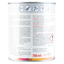 DECOPRO Acryl reinweiß Seidenmattlack 750ml