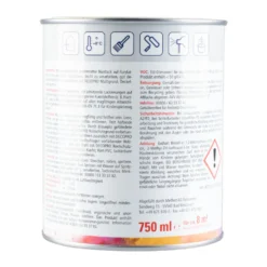 DECOPRO Acryl Seidenmattlack 750 ml cremeweiß