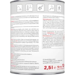 DECOPRO Außenbodenfarbe 2,5 Liter ml in Silbergrau, seidenmatt