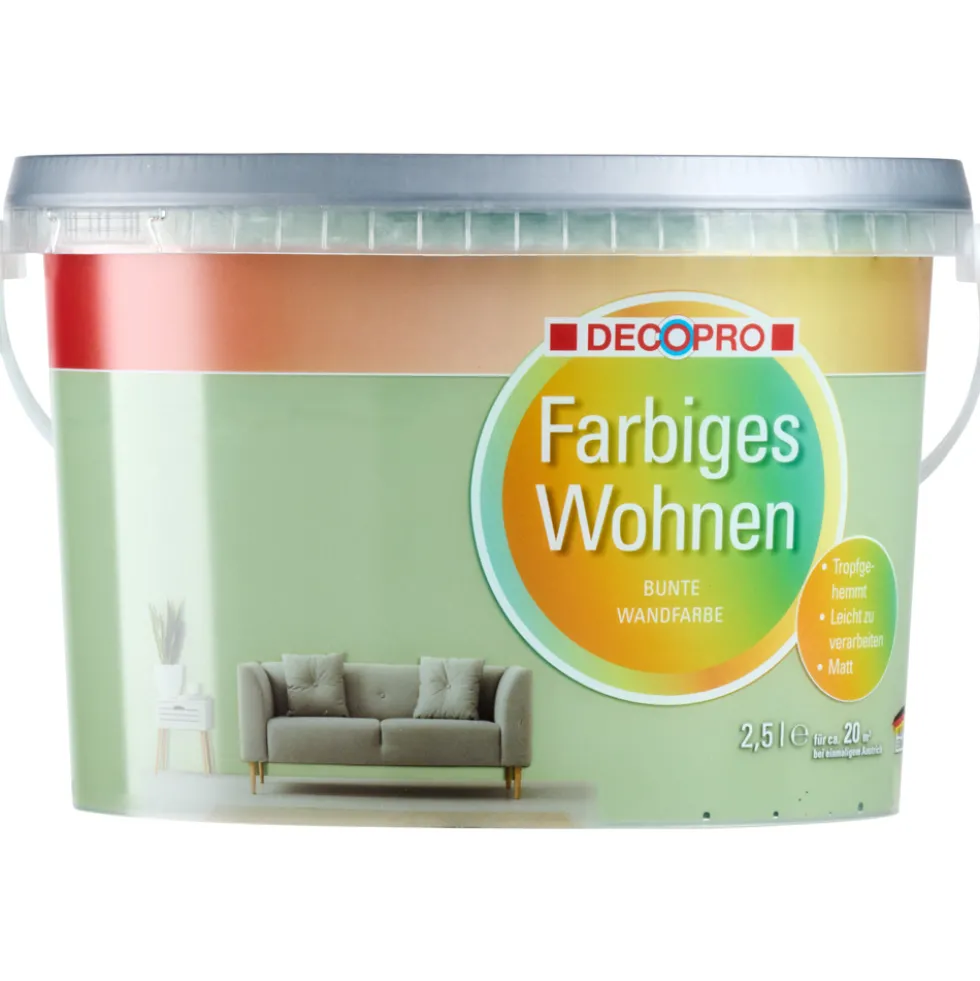 DECOPRO Farbiges Wohnen Farn 2,5 L