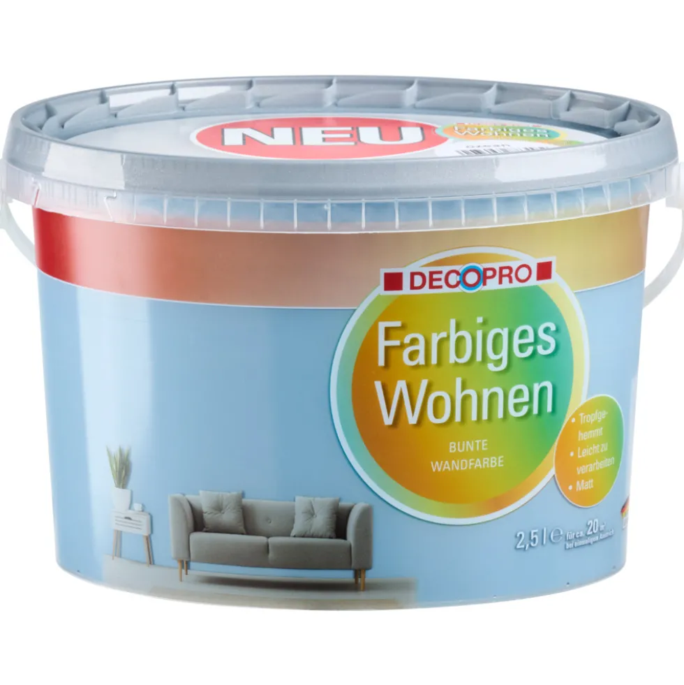 DECOPRO Farbiges Wohnen Ozean 2,5 L