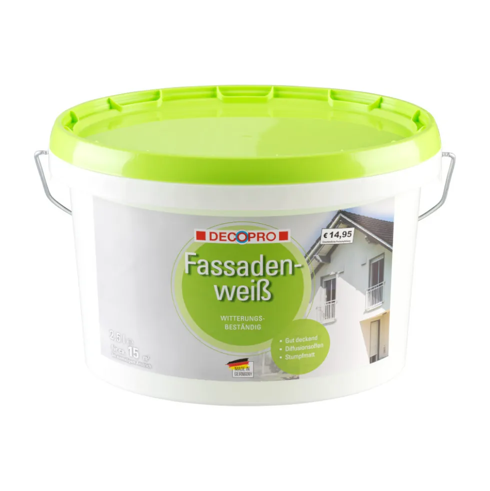 DECOPRO Fassadenweiß 2,5 Liter matt