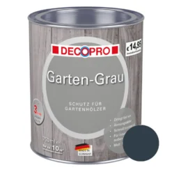 DECOPRO Garten-Grau 750 ml in Anthrazit, matt