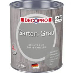 DECOPRO Garten-Grau 750 ml in Grau, matt
