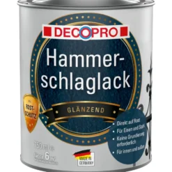 DECOPRO Hammerschlaglack 750 ml grün für innen und außen