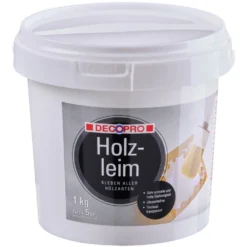 DECOPRO Holzleim im Eimer transparent für sämtlichen Holzarten und Möbelmontage